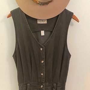 L.L. Bean Vintage 90’s Charcoal Jean Dress